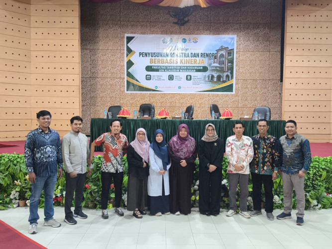 FTK UIN Alauddin Makassar Gelar Workshop Penyusunan Renstra dan Renop Berbasis Kinerja